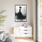 Stunning Framed Canvas Art - "BREATH TAKING" - Elegant Wall Decor, Modern Home Art, Gift for Her, Fashion Art Piece, Stylish Decor