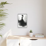 Elegant Framed Matte Canvas Wall Art - Stylish Home Decor, Gift for Fashion Lovers, Chic Living Room Artwork, Bridal Shower Decoration,