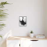 Elegant Framed Matte Canvas Wall Art - Stylish Home Decor, Gift for Fashion Lovers, Chic Living Room Artwork, Bridal Shower Decoration,