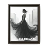 Stunning Framed Canvas Art - "BREATH TAKING" - Elegant Wall Decor, Modern Home Art, Gift for Her, Fashion Art Piece, Stylish Decor