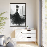 Stunning Framed Canvas Art - "BREATH TAKING" - Elegant Wall Decor, Modern Home Art, Gift for Her, Fashion Art Piece, Stylish Decor