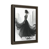 Stunning Framed Canvas Art - "BREATH TAKING" - Elegant Wall Decor, Modern Home Art, Gift for Her, Fashion Art Piece, Stylish Decor