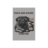 Pug Love Garden Banner, Outdoor Pet Decor, Dog Lover Gift, Dog-Themed Garden Flag, Cute Home & Garden Sign, Pugs and Kisses Decor