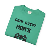 Game Over? Mom's Respawn T-Shirt, Funny Gaming Tee, Gift for Gamers, Unique Mom Shirt, Casual Wear for Moms, Comfortable Gamer Apparel
