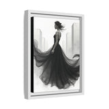 Elegant Framed Matte Canvas Wall Art - Stylish Home Decor, Gift for Fashion Lovers, Chic Living Room Artwork, Bridal Shower Decoration,