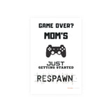 Gaming Mom Poster - Fun Wall Art for Gamers, Motivational Decor, Video Game Room, Mother's Day Gift, Unique Home Decor