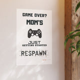 Gaming Mom Poster - Fun Wall Art for Gamers, Motivational Decor, Video Game Room, Mother's Day Gift, Unique Home Decor