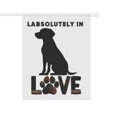 Dog Lover Garden Banner, Outdoor Decor for Pet Owners, Paw Print Yard Sign, Cute Home Decor, Labradors Decoration