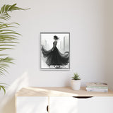 Stunning Framed Canvas Art - "BREATH TAKING" - Elegant Wall Decor, Modern Home Art, Gift for Her, Fashion Art Piece, Stylish Decor