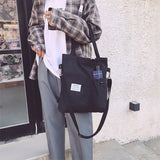 Canvas Tote Bag, Harajuku, Eco-Friendly Style