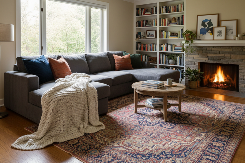 Casual warm livingroom