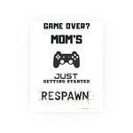 Gaming Mom Poster - Fun Wall Art for Gamers, Motivational Decor, Video Game Room, Mother's Day Gift, Unique Home Decor