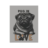 Pug Love Garden Banner, Pet Lover Decor, Dog Lover Gift, Outdoor Flag, Home & Garden Decoration