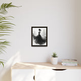 Elegant Framed Matte Canvas Wall Art - Stylish Home Decor, Gift for Fashion Lovers, Chic Living Room Artwork, Bridal Shower Decoration,