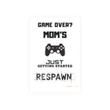 Gaming Mom Poster - Fun Wall Art for Gamers, Motivational Decor, Video Game Room, Mother's Day Gift, Unique Home Decor