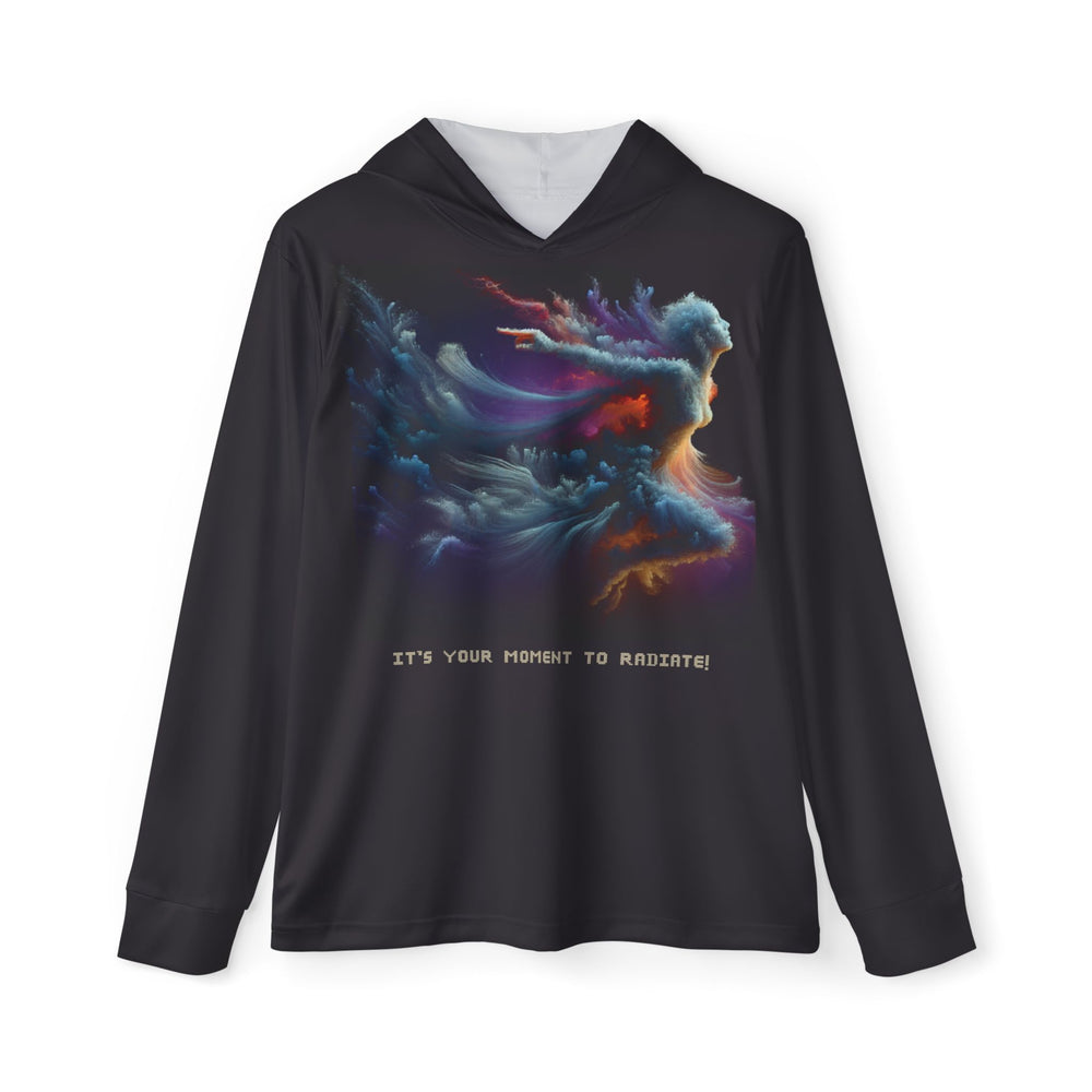 Men's Motivational Sports Hoodie — 'It's Your Moment to Awaken' Dynamic Runner Design
