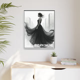 Stunning Framed Canvas Art - "BREATH TAKING" - Elegant Wall Decor, Modern Home Art, Gift for Her, Fashion Art Piece, Stylish Decor