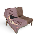 Wine Not? Woven Blanket — Cozy Wine-Themed Throw for Wine Lovers