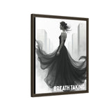 Stunning Framed Canvas Art - "BREATH TAKING" - Elegant Wall Decor, Modern Home Art, Gift for Her, Fashion Art Piece, Stylish Decor