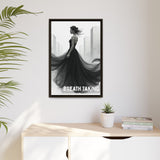 Stunning Framed Canvas Art - "BREATH TAKING" - Elegant Wall Decor, Modern Home Art, Gift for Her, Fashion Art Piece, Stylish Decor