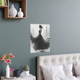 Elegant Silk Wall Poster, Breath Taking Art Piece for Home Decor, Stylish Interior Design, Gift for Art Lovers, Modern Aesthetic,