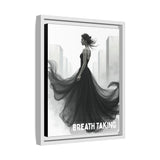 Stunning Framed Canvas Art - "BREATH TAKING" - Elegant Wall Decor, Modern Home Art, Gift for Her, Fashion Art Piece, Stylish Decor