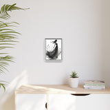 Canvas Print, Woman in Grass, Wall Art Decor, Female Portrait Picture, Nature Illustration
