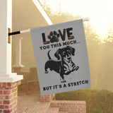 Dachshund Garden Banner | Dog Lover's Decor, Pet Memorial, Yard Sign, Outdoor Flag, Unique Home Gift