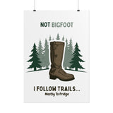 Humorous Nature-Themed Rolled Posters, Hiking Decor, Trail Enthusiast Gift, Cabin Wall Art, Adventure Poster