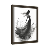 Canvas Print, Woman in Grass, Wall Art Decor, Female Portrait Picture, Nature Illustration