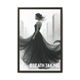 Stunning Framed Canvas Art - "BREATH TAKING" - Elegant Wall Decor, Modern Home Art, Gift for Her, Fashion Art Piece, Stylish Decor