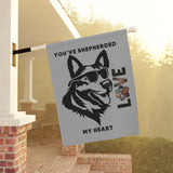 Cute Dog Love Garden Banner, Pet Lover Decor, Outdoor Flag, Heartwarming Home Decoration, Gift for Dog Owners