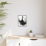 Elegant Framed Matte Canvas Wall Art - Stylish Home Decor, Gift for Fashion Lovers, Chic Living Room Artwork, Bridal Shower Decoration,
