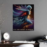 Abstract Motivational Wall Art Poster - Fine Art Paper Texture | Iron Phoenix GHG Customs