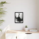 Elegant Framed Matte Canvas Wall Art - Stylish Home Decor, Gift for Fashion Lovers, Chic Living Room Artwork, Bridal Shower Decoration,