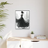 Stunning Framed Canvas Art - "BREATH TAKING" - Elegant Wall Decor, Modern Home Art, Gift for Her, Fashion Art Piece, Stylish Decor