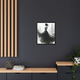 Elegant Framed Matte Canvas Wall Art - Stylish Home Decor, Gift for Fashion Lovers, Chic Living Room Artwork, Bridal Shower Decoration,