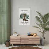 Humorous Nature-Themed Rolled Posters, Hiking Decor, Trail Enthusiast Gift, Cabin Wall Art, Adventure Poster