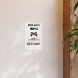 Gaming Mom Poster - Fun Wall Art for Gamers, Motivational Decor, Video Game Room, Mother's Day Gift, Unique Home Decor