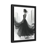 Stunning Framed Canvas Art - "BREATH TAKING" - Elegant Wall Decor, Modern Home Art, Gift for Her, Fashion Art Piece, Stylish Decor