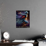 Abstract Motivational Wall Art Poster - Vertical Layout Detail | Iron Phoenix GHG Customs