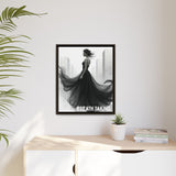 Stunning Framed Canvas Art - "BREATH TAKING" - Elegant Wall Decor, Modern Home Art, Gift for Her, Fashion Art Piece, Stylish Decor