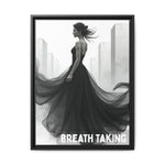 Stunning Framed Canvas Art - "BREATH TAKING" - Elegant Wall Decor, Modern Home Art, Gift for Her, Fashion Art Piece, Stylish Decor