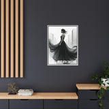 Stunning Framed Canvas Art - "BREATH TAKING" - Elegant Wall Decor, Modern Home Art, Gift for Her, Fashion Art Piece, Stylish Decor