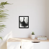 Elegant Framed Matte Canvas Wall Art - Stylish Home Decor, Gift for Fashion Lovers, Chic Living Room Artwork, Bridal Shower Decoration,