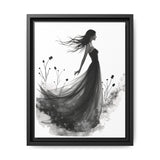 Canvas Print, Woman in Grass, Wall Art Decor, Female Portrait Picture, Nature Illustration