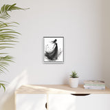 Canvas Print, Woman in Grass, Wall Art Decor, Female Portrait Picture, Nature Illustration