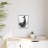 Canvas Print, Woman in Grass, Wall Art Decor, Female Portrait Picture, Nature Illustration