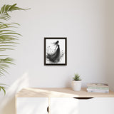Canvas Print, Woman in Grass, Wall Art Decor, Female Portrait Picture, Nature Illustration