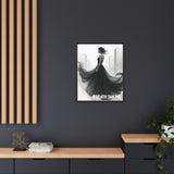 Stunning Framed Canvas Art - "BREATH TAKING" - Elegant Wall Decor, Modern Home Art, Gift for Her, Fashion Art Piece, Stylish Decor